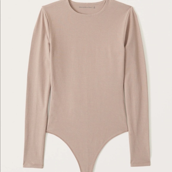 Abercrombie & Fitch Tops - Cotton Seamless Fabric Crew Bodysuit